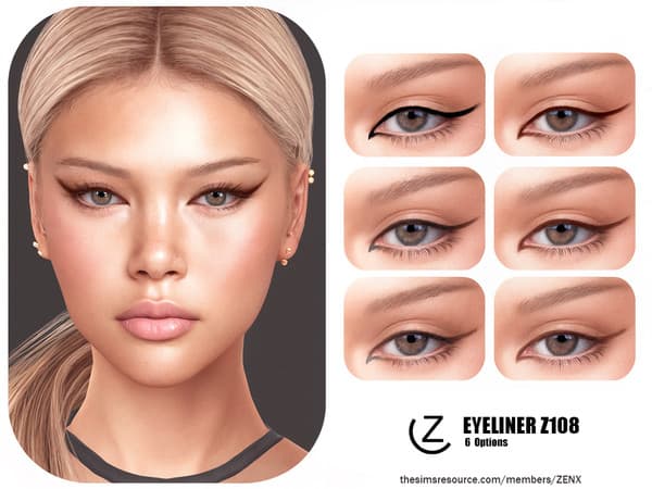Скриншот мода Подводка EYELINER Z108